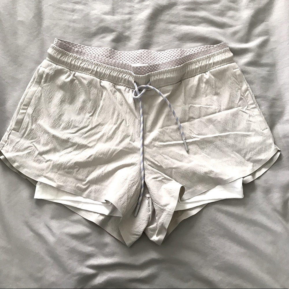 ATHLETA SHORTS WITH SPANDEX UNDERSHORTS (SIZE 8)